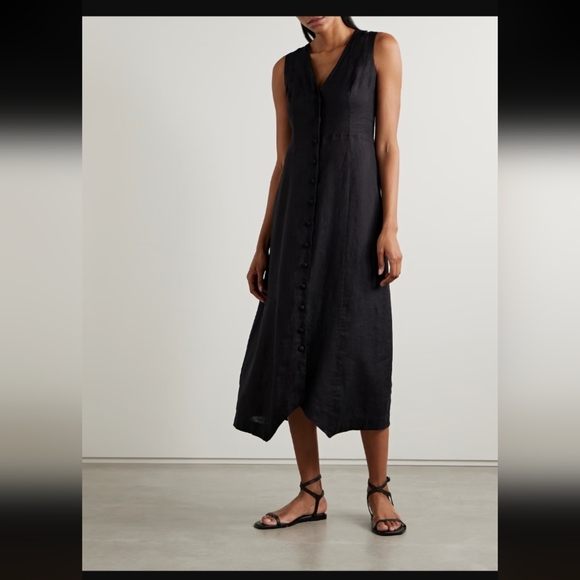 DÔEN Allene linen midi dress - Picture 3 of 10